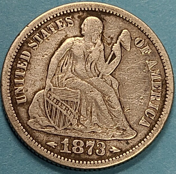 1873 Seated Liberty Dime | VF Condition