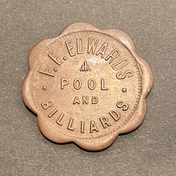 F.E. Edwards Pool & Billiards Token | Poland, AZ
